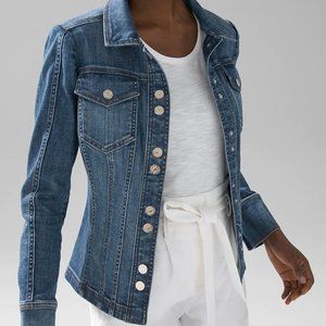 WHBM Denim Shacket Jacket Sz S